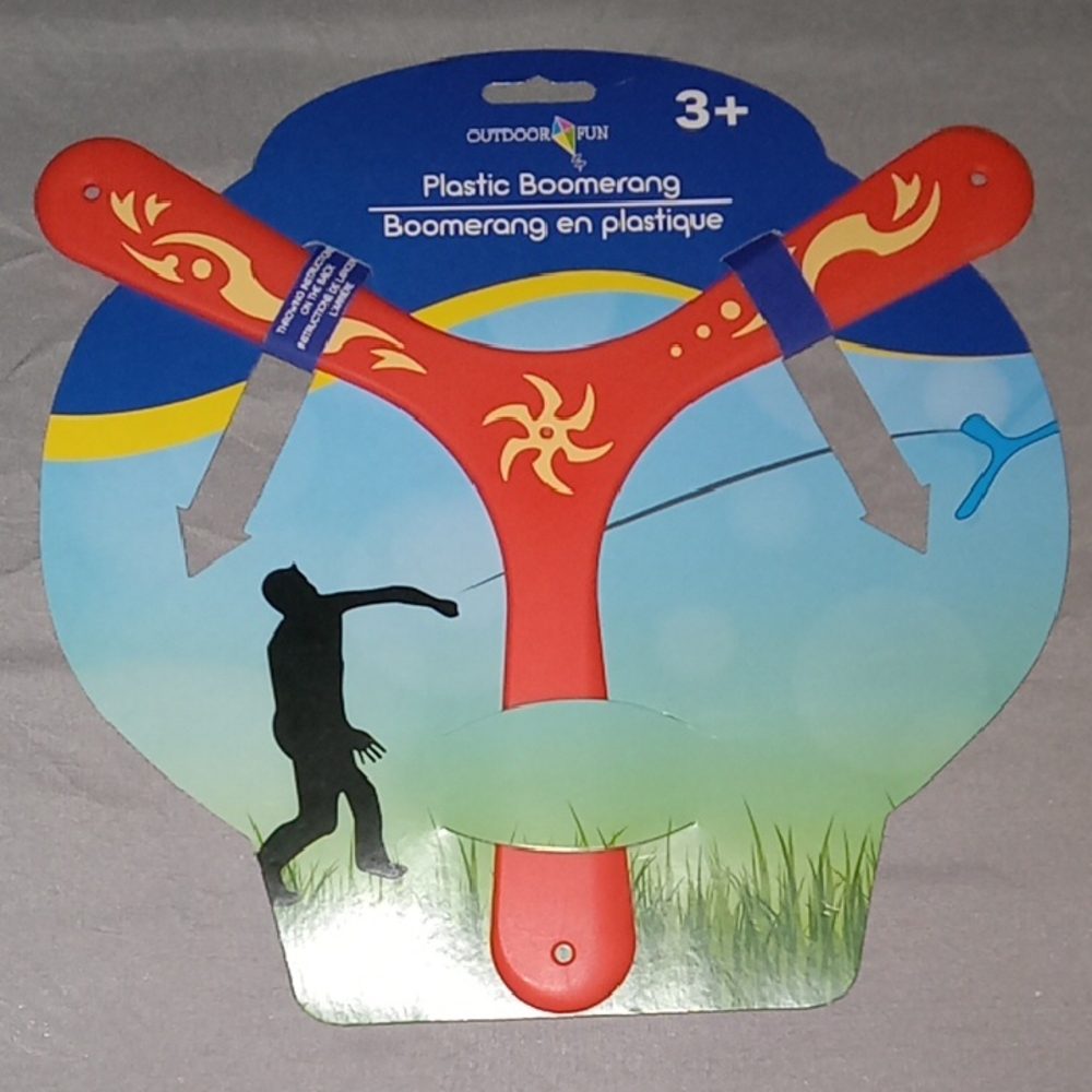 Outdoor Fun - Red Boomerang